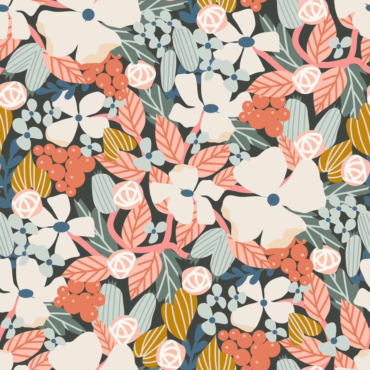 Papier peint à motif de récolte du jardin botanique in your room — zoomed