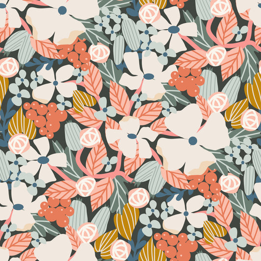 Botanical Garden Harvest Pattern Wallpaper⁠