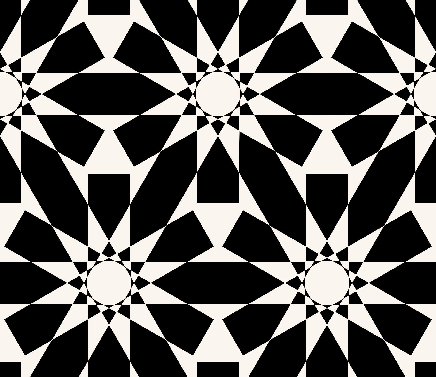 Carta da parati con motivo geometrico minimalista a stelle