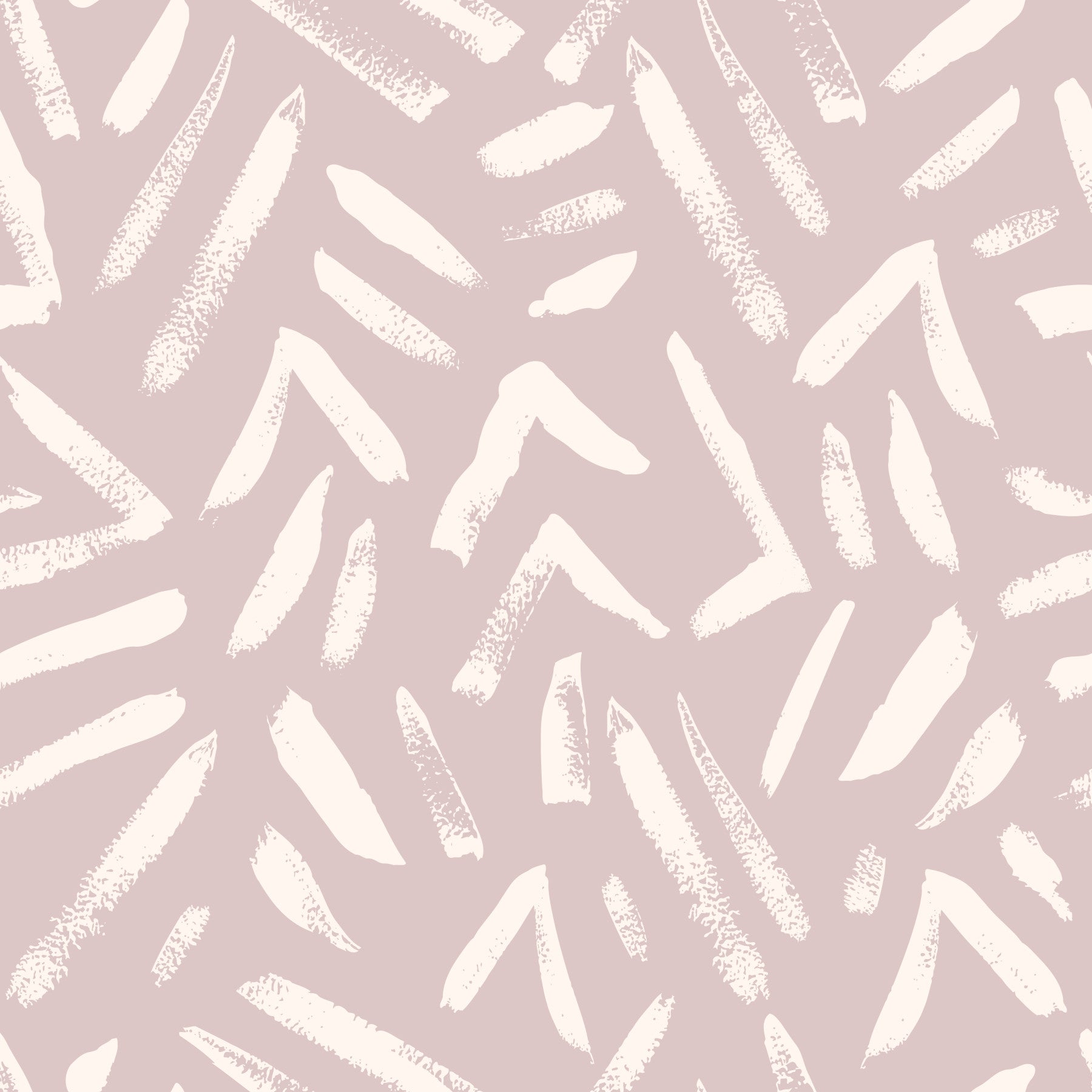 Abstrakt tapet med penselstrøg i creme og blush