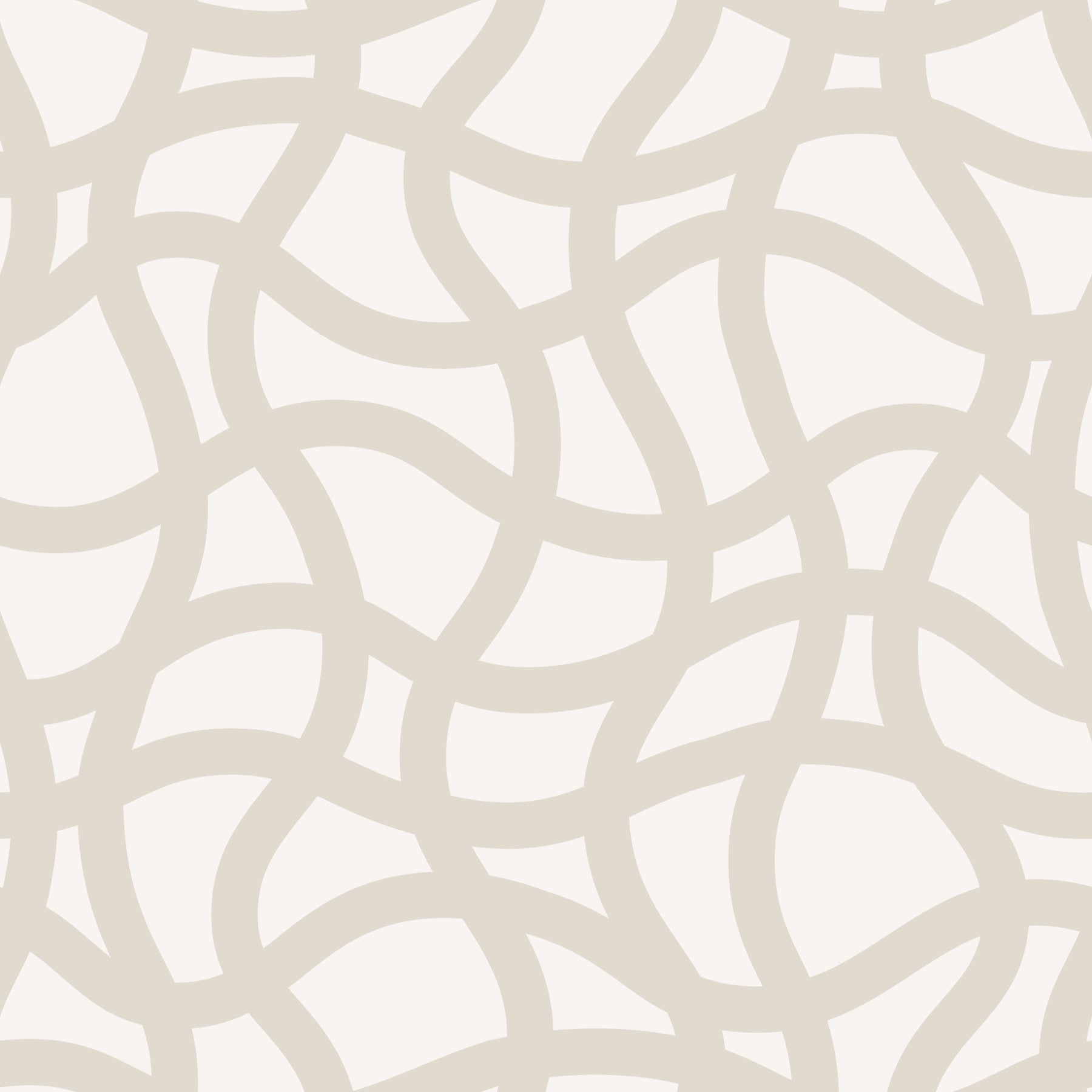 Interwoven Soft Cream Curves Wallpaper⁠