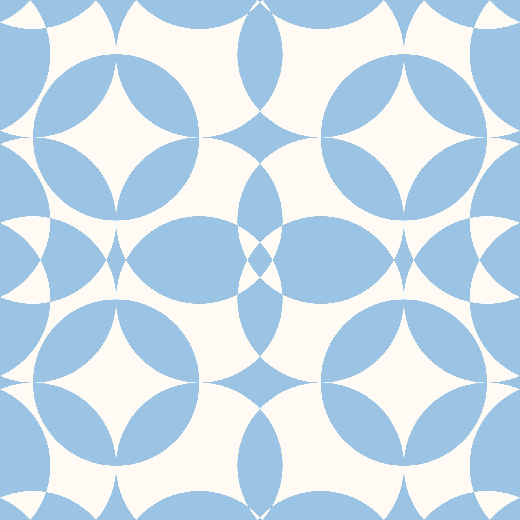 Minimalist Blue Circle Grid Wallpaper⁠