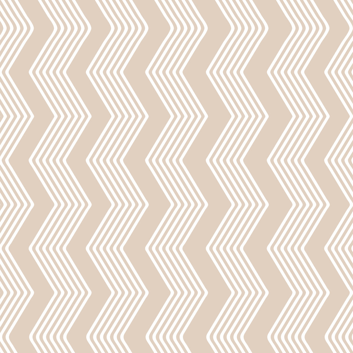 Beige siksak-viivakuvioinen tapetti in your room — zoomed