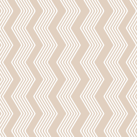 Beige Zigzag Line Pattern Wallpaper⁠