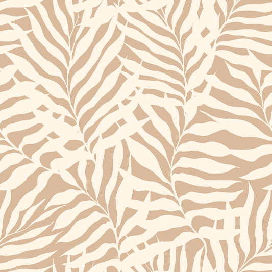 Minimalist Botanical Palm Leaves Wallpaper⁠