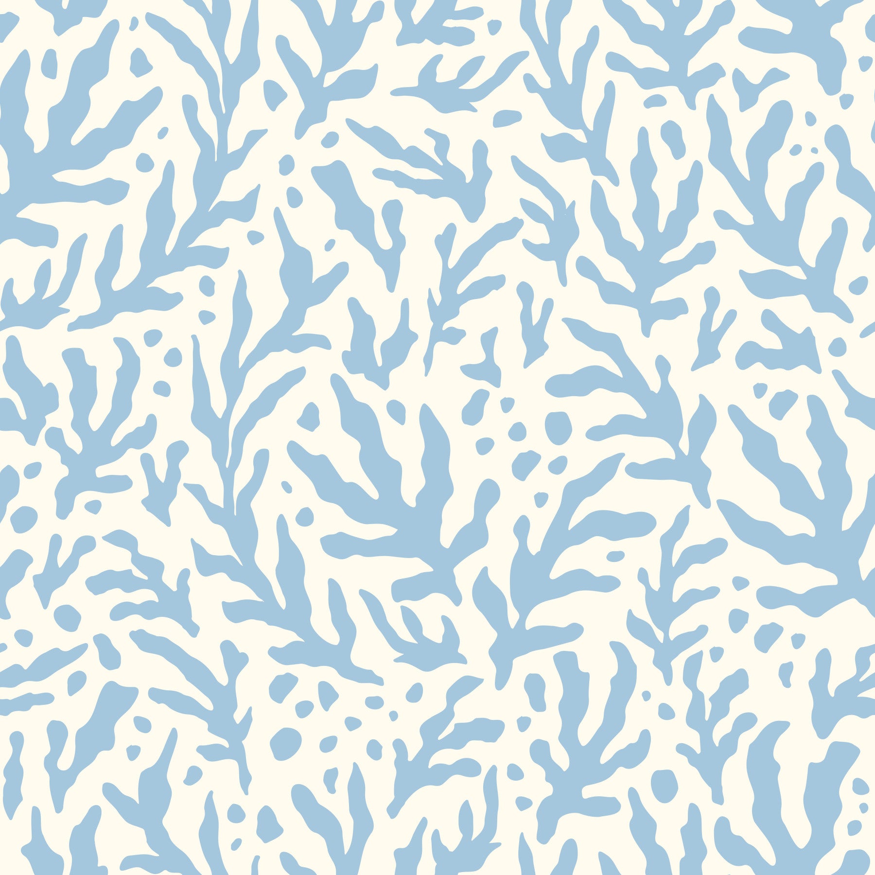 Papel tapiz con patrón abstracto azul de algas marinas