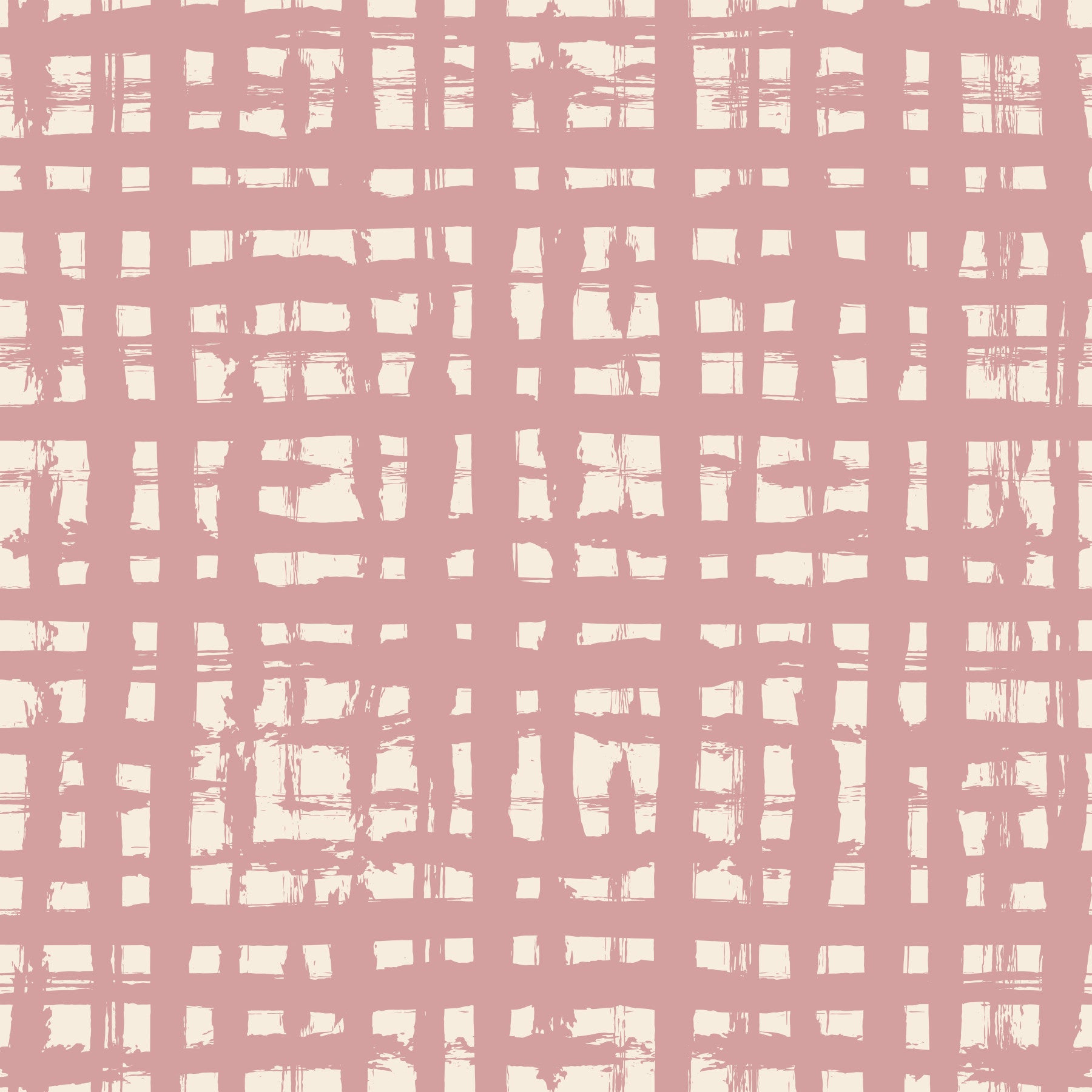 Papier peint texturé Blush Grid peint à la main
