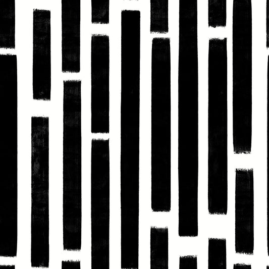 Tapete mit monochrom gemalten vertikalen Balken