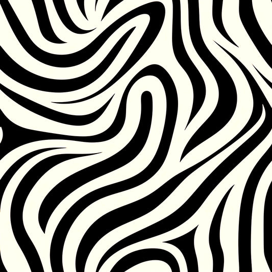 Tapet med flydende zebrastribemønster