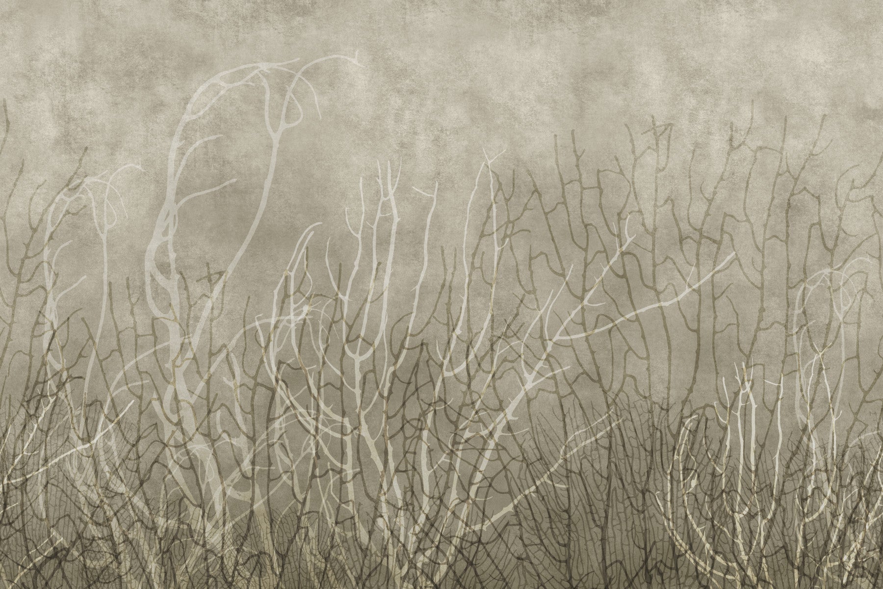 Meerfächer – Wandbild in Biskuit-Beige