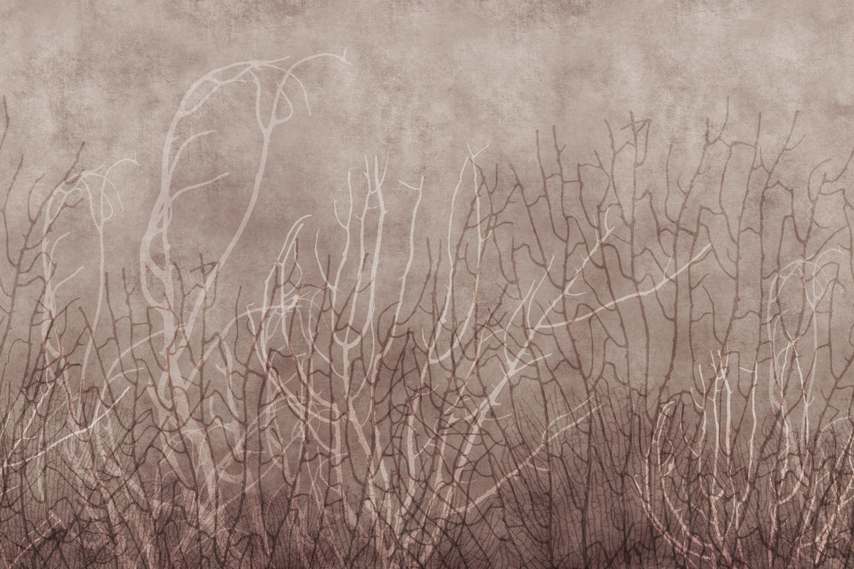 Sea Fans - Mauve Plum Wall Mural in your room — zoomed
