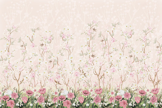 Murale da parete Prato di giardino in fiore