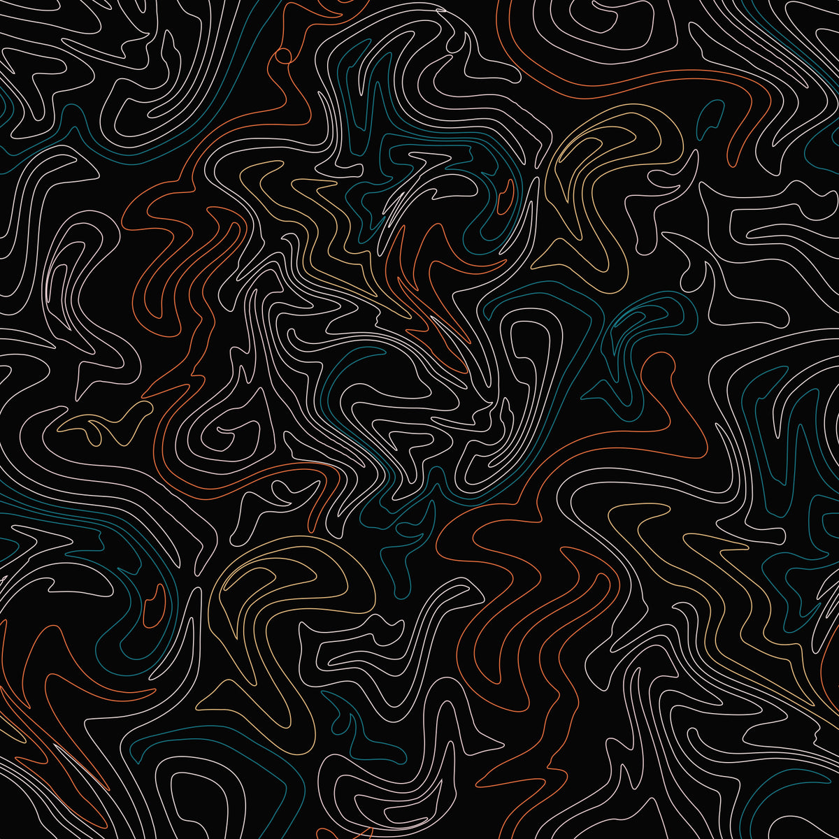 Papier peint panoramique topographique minimaliste en mouvement in your room — zoomed