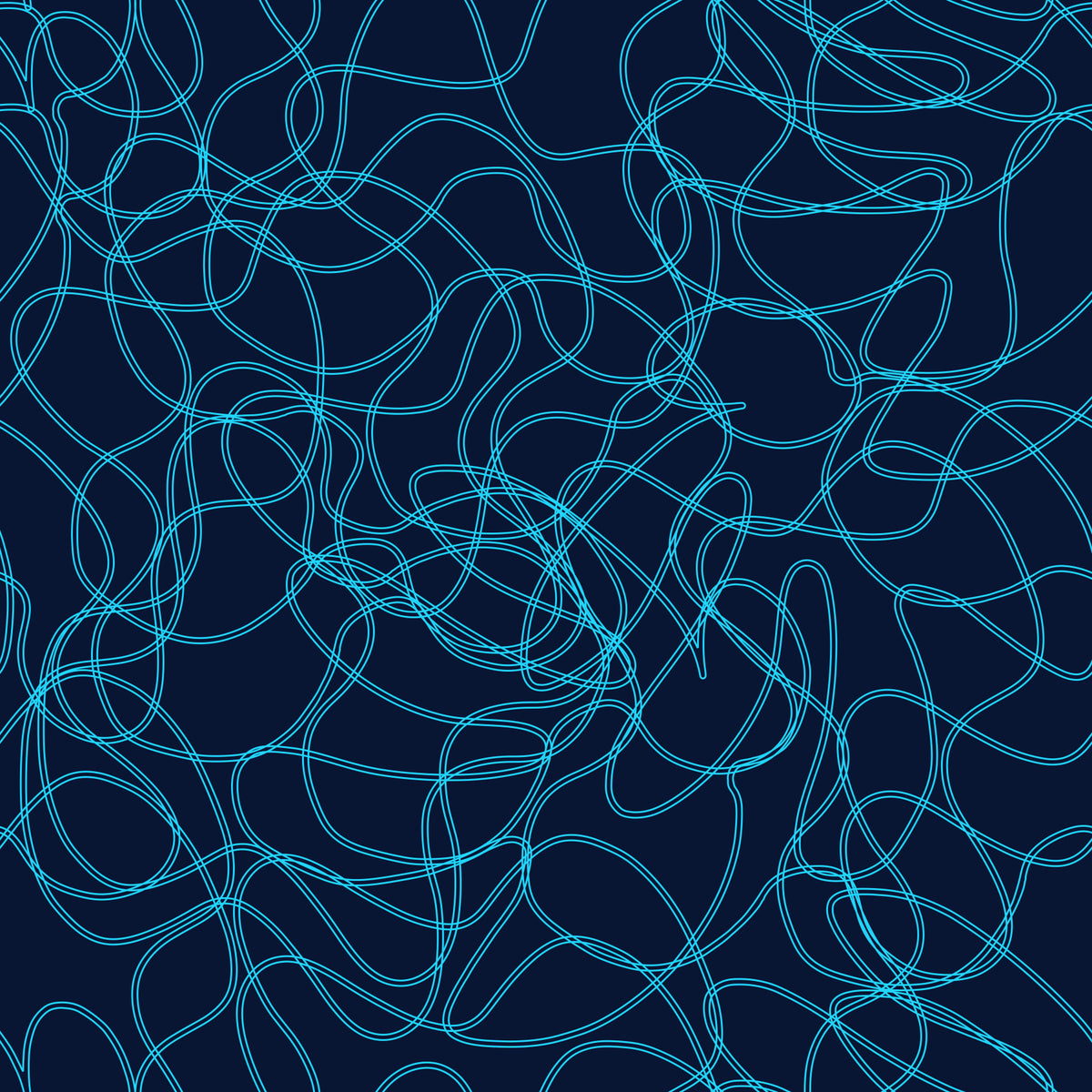 Papier peint artistique à gribouillis fluides bleu marine in your room — zoomed