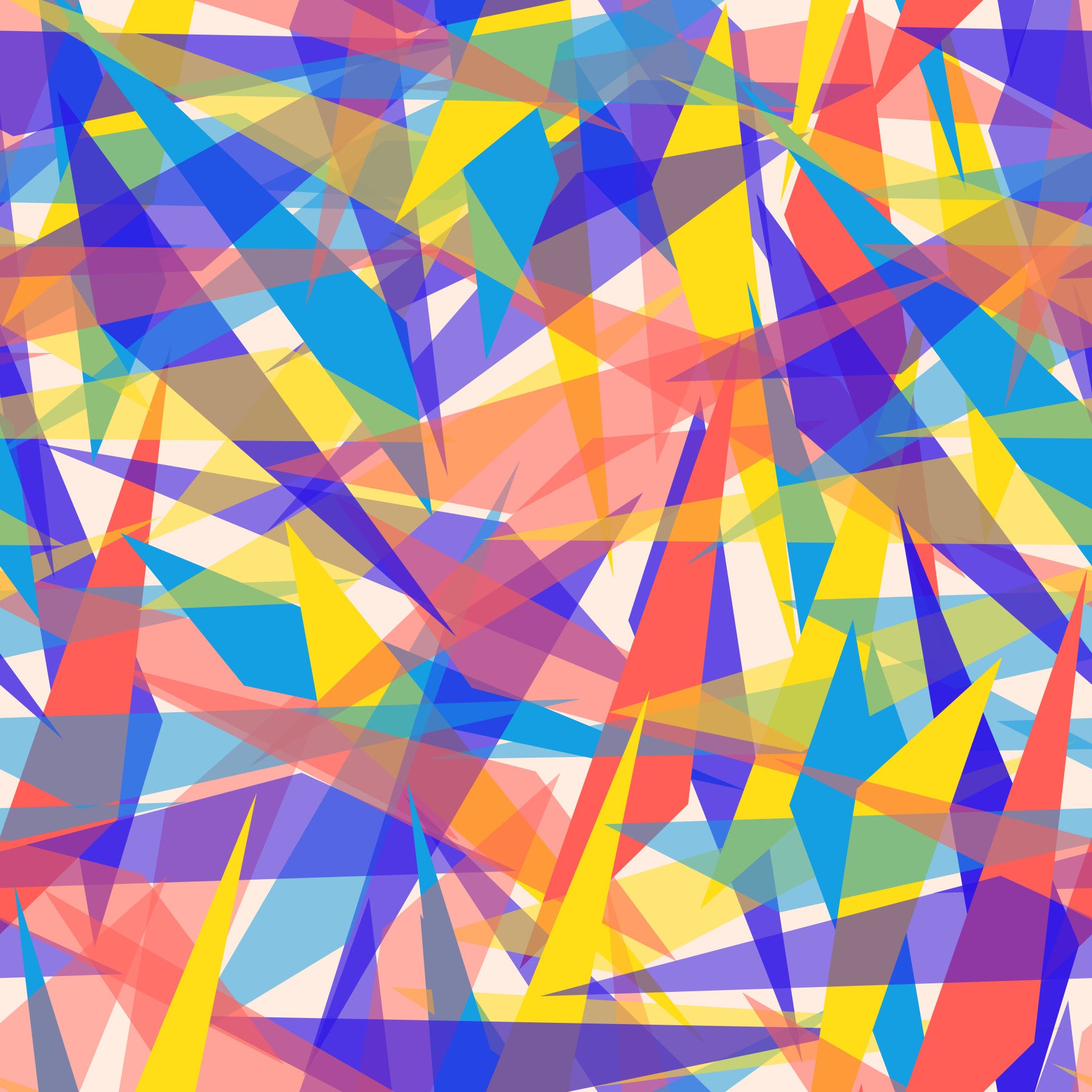 Papier peint abstrait à fragmentation prismatique