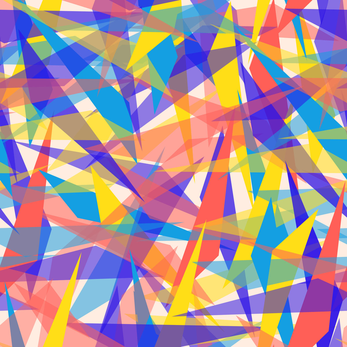 Papier peint abstrait à fragmentation prismatique in your room — zoomed