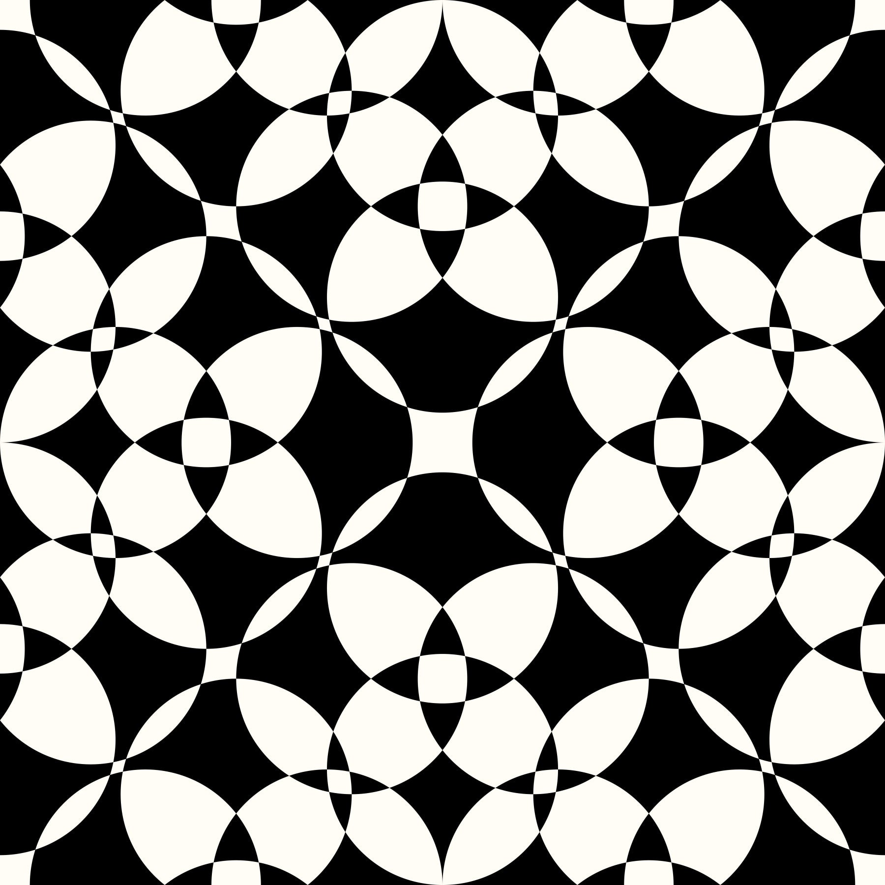 Papel pintado abstracto geométrico monocromático con curvas