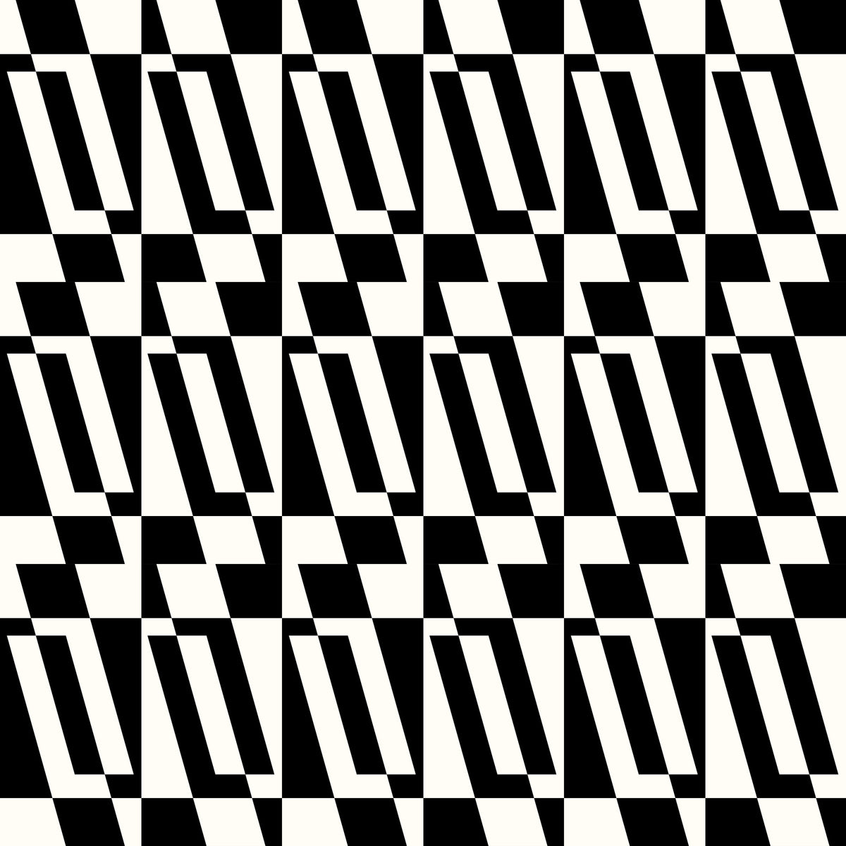 Minimalistyczna tapeta graficzna w płytki in your room