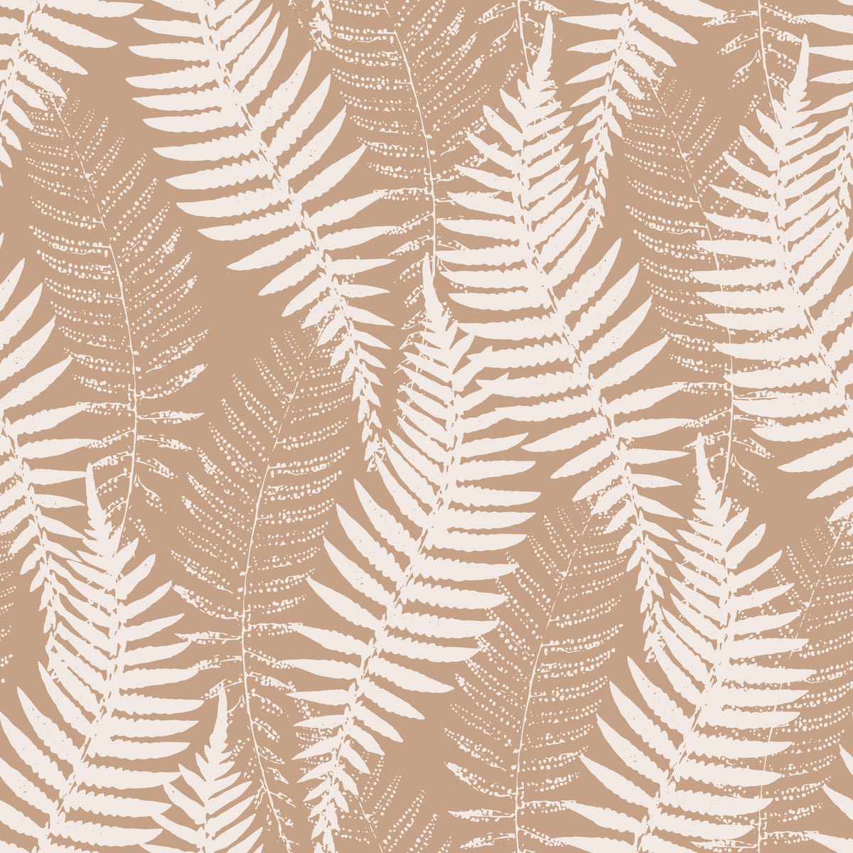 Rustic Fern Silhouette Botanical Wallpaper⁠ in your room