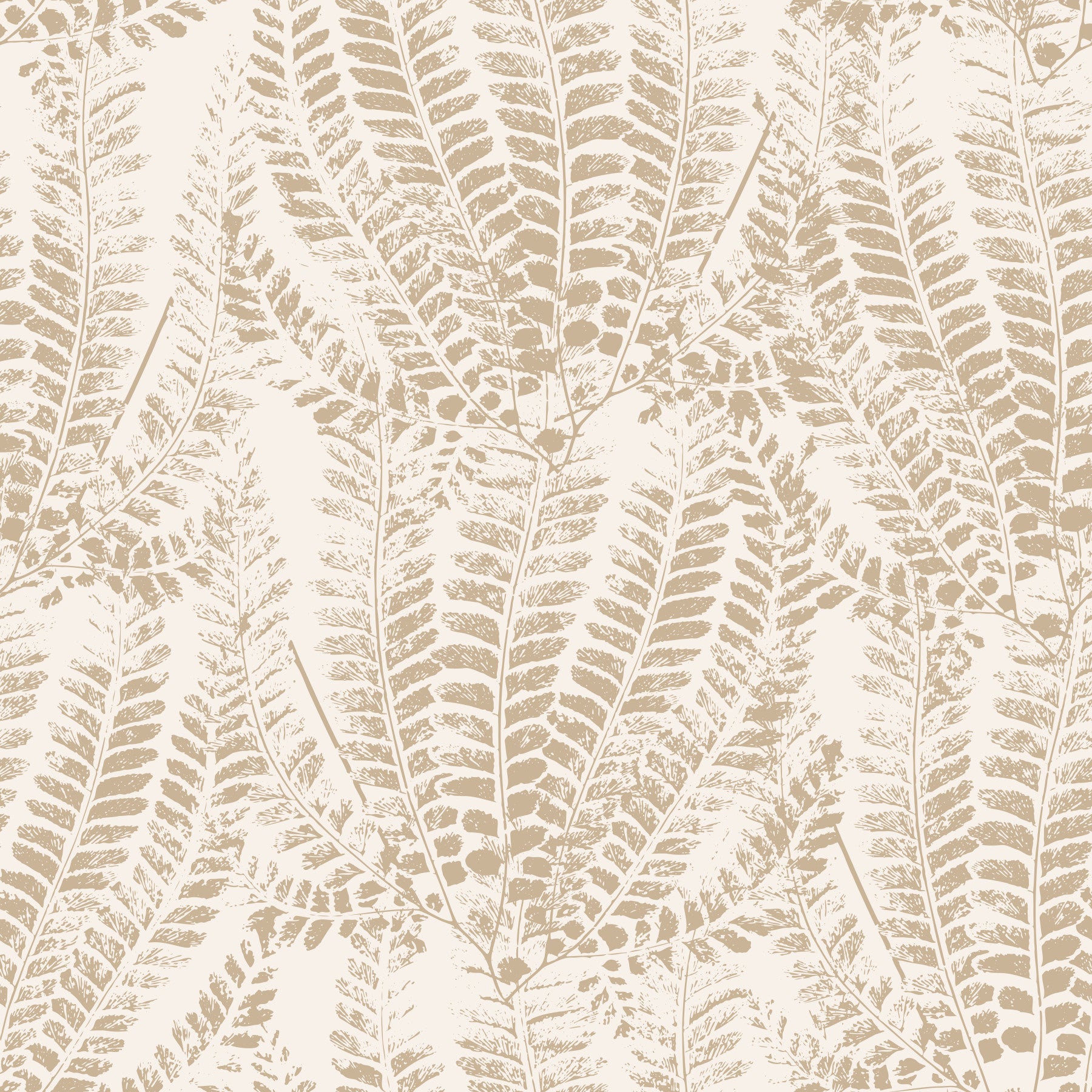 Rustieke botanische varenprintbehang