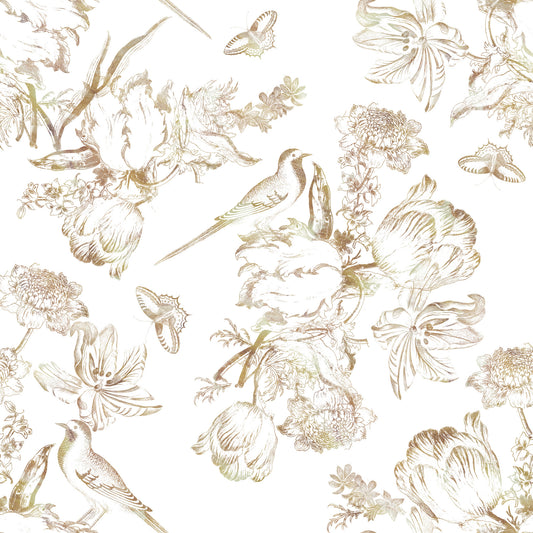 Ethereal Winged Meadow Motif Wallpaper⁠