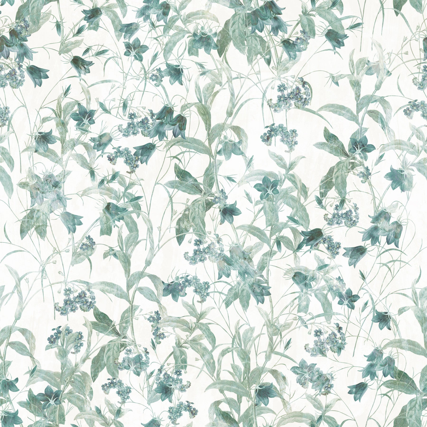 Vintage blomstermotiv fra landskabet tapet