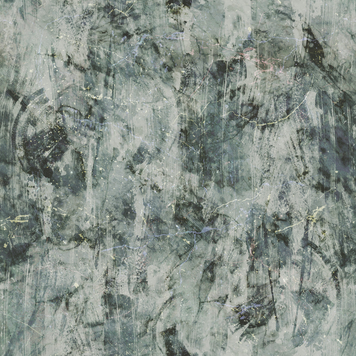 Industrial Sage Concrete Texture Wallpaper⁠ in your room — zoomed