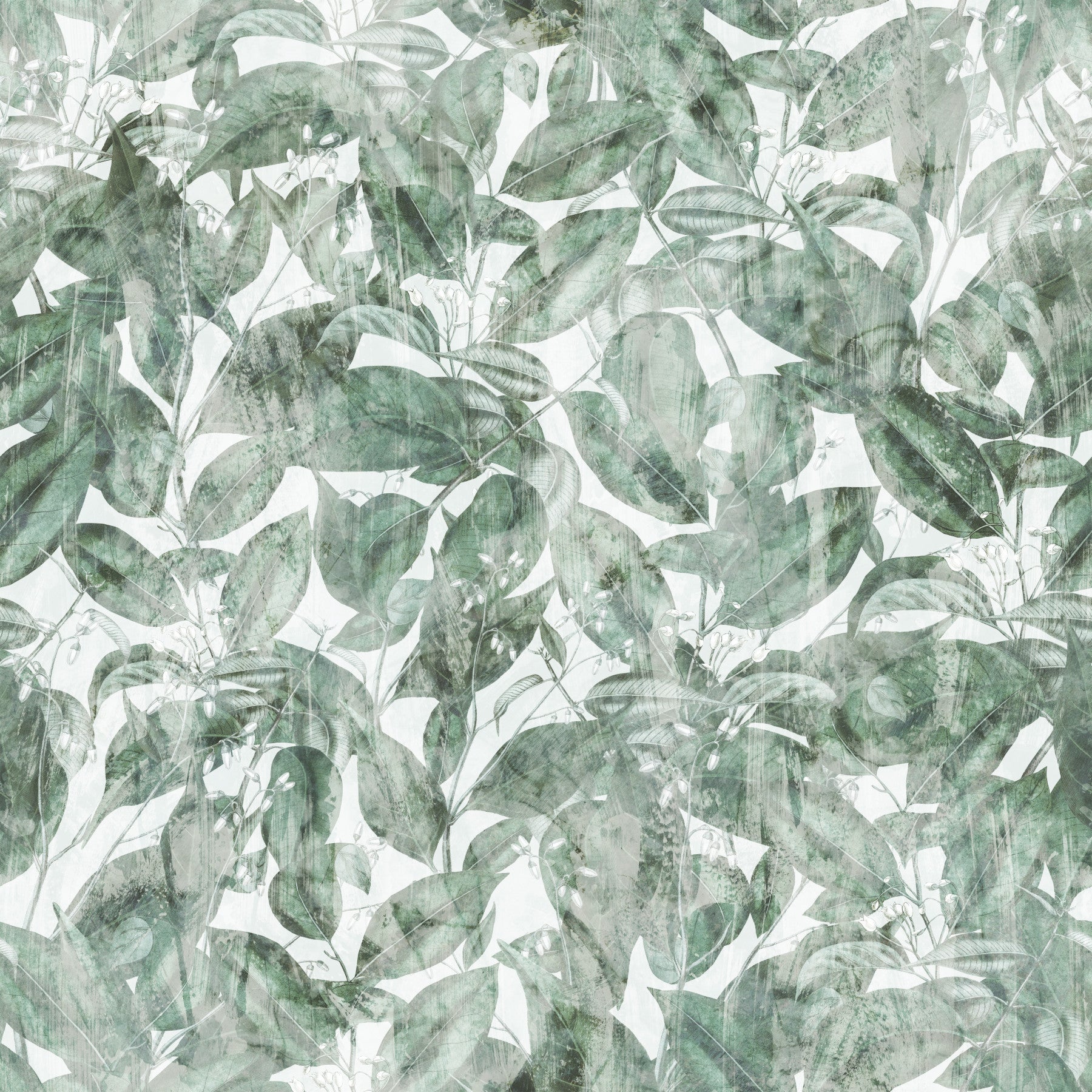 Sage Botanical Forest Print Wallpaper⁠