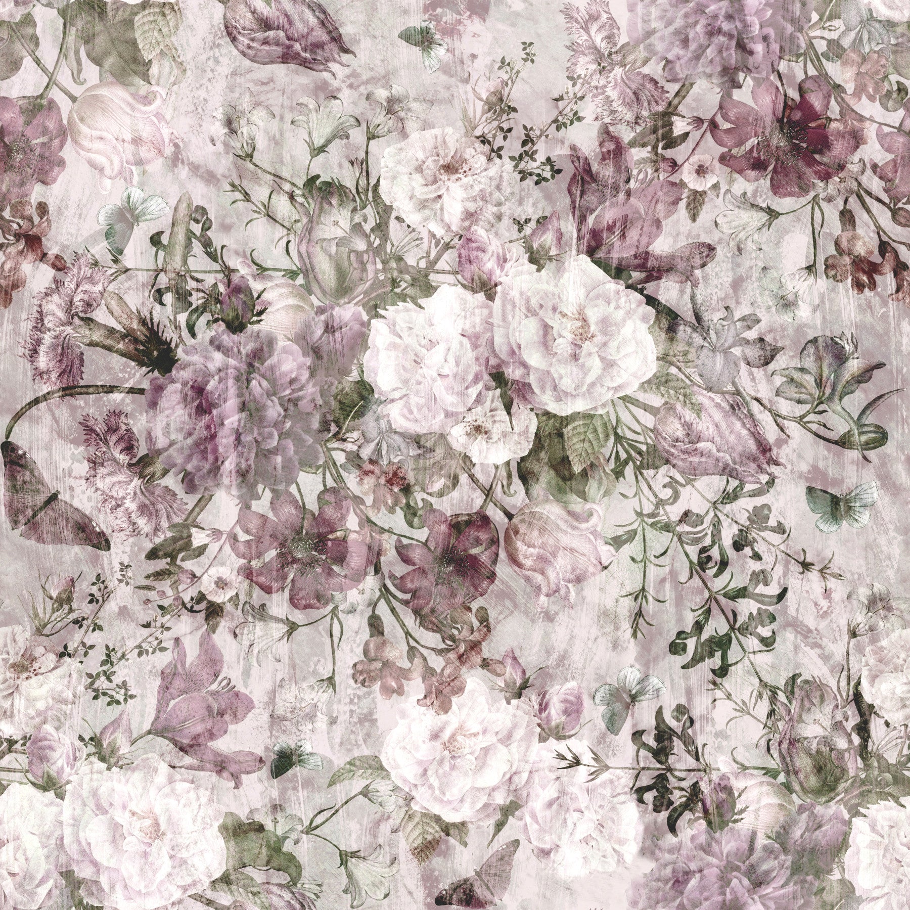 Vintage Botanical Floral Art Wallpaper⁠