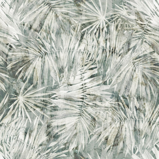 Botanisk kunsttapet med tåget bregnemotiv