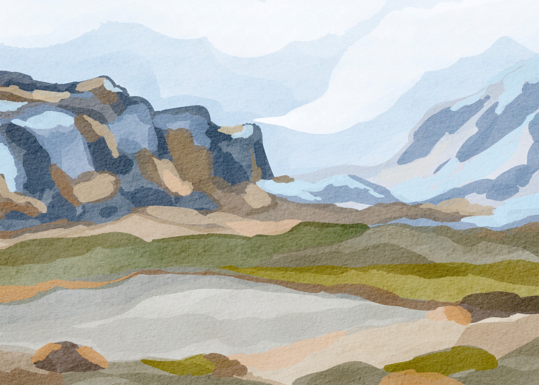 Beauté de la Norvège – Papier peint panoramique mural