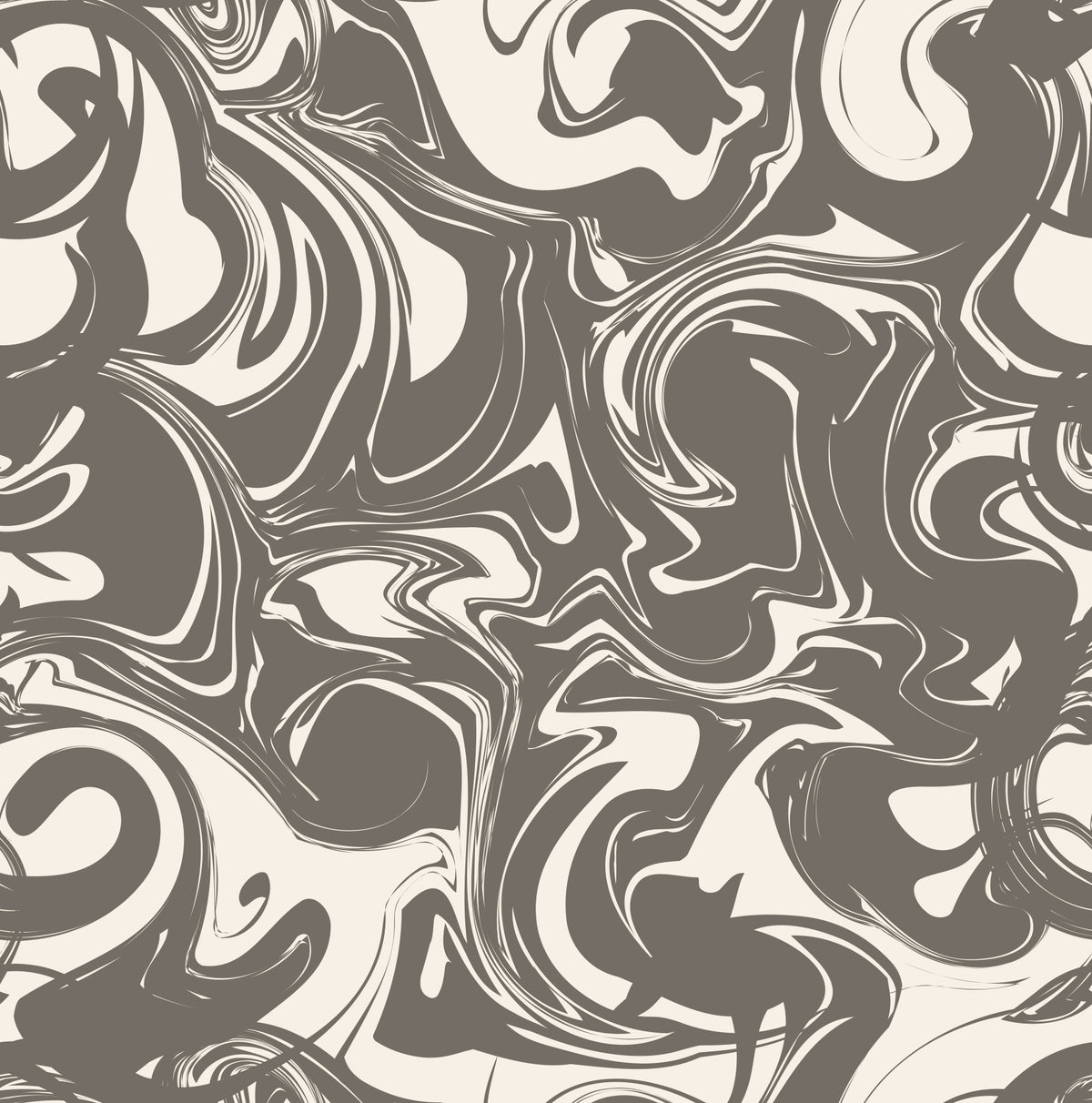 Monochrome-Tapeten mit fließendem Marmorwirbel in your room — zoomed