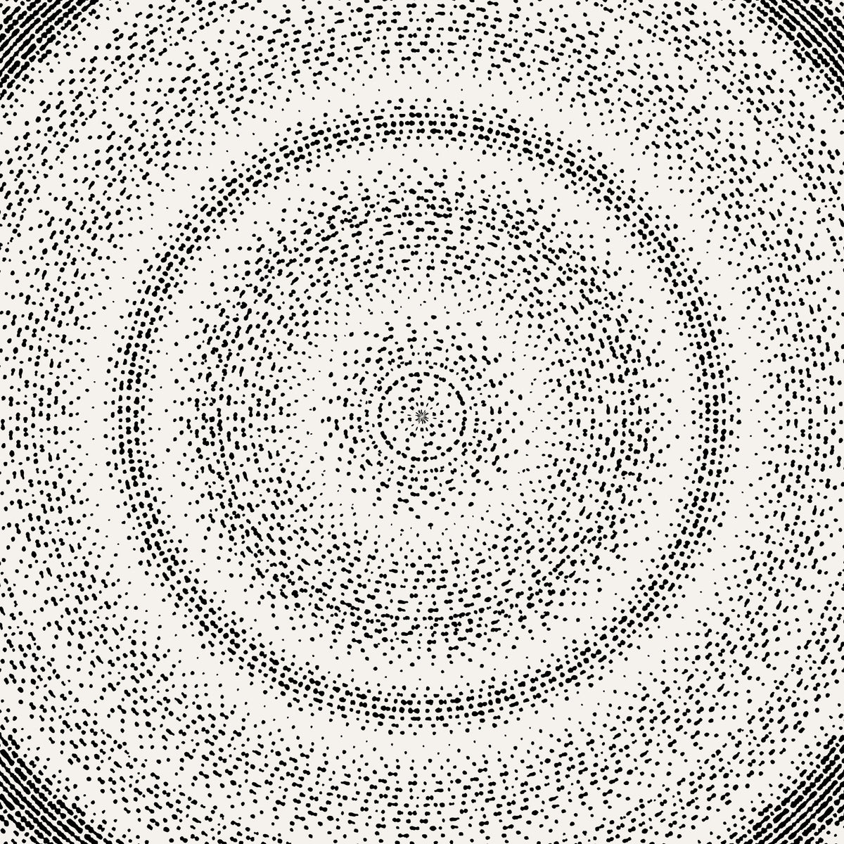 Himmelsk, prikket drypcirkel-vægmaleri in your room — zoomed