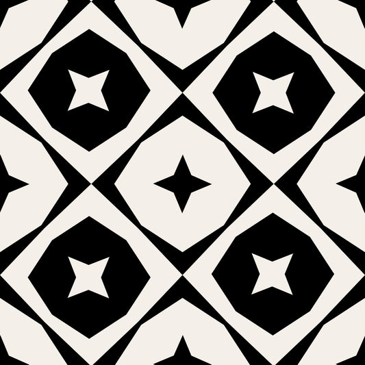 Monochroom behang met sterrenraster⁠
