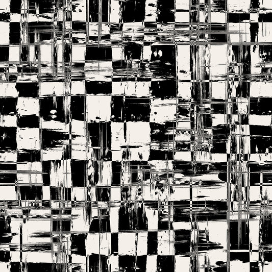 Abstracte inktrooster-muurschilderingbehang