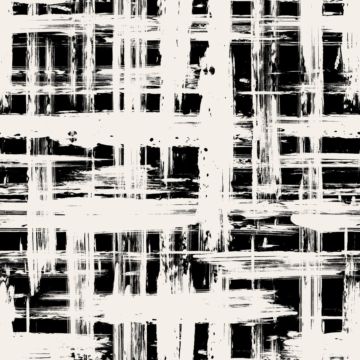 Monochrome behang met kruisarceringstextuur in your room — zoomed