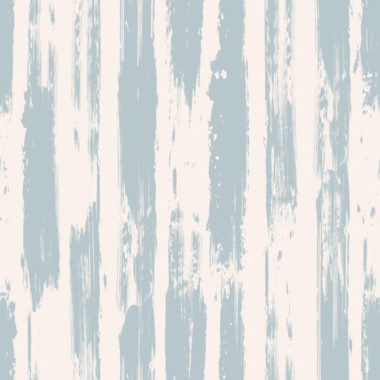 Rustic Blue Brushstroke Stripes Wallpaper⁠