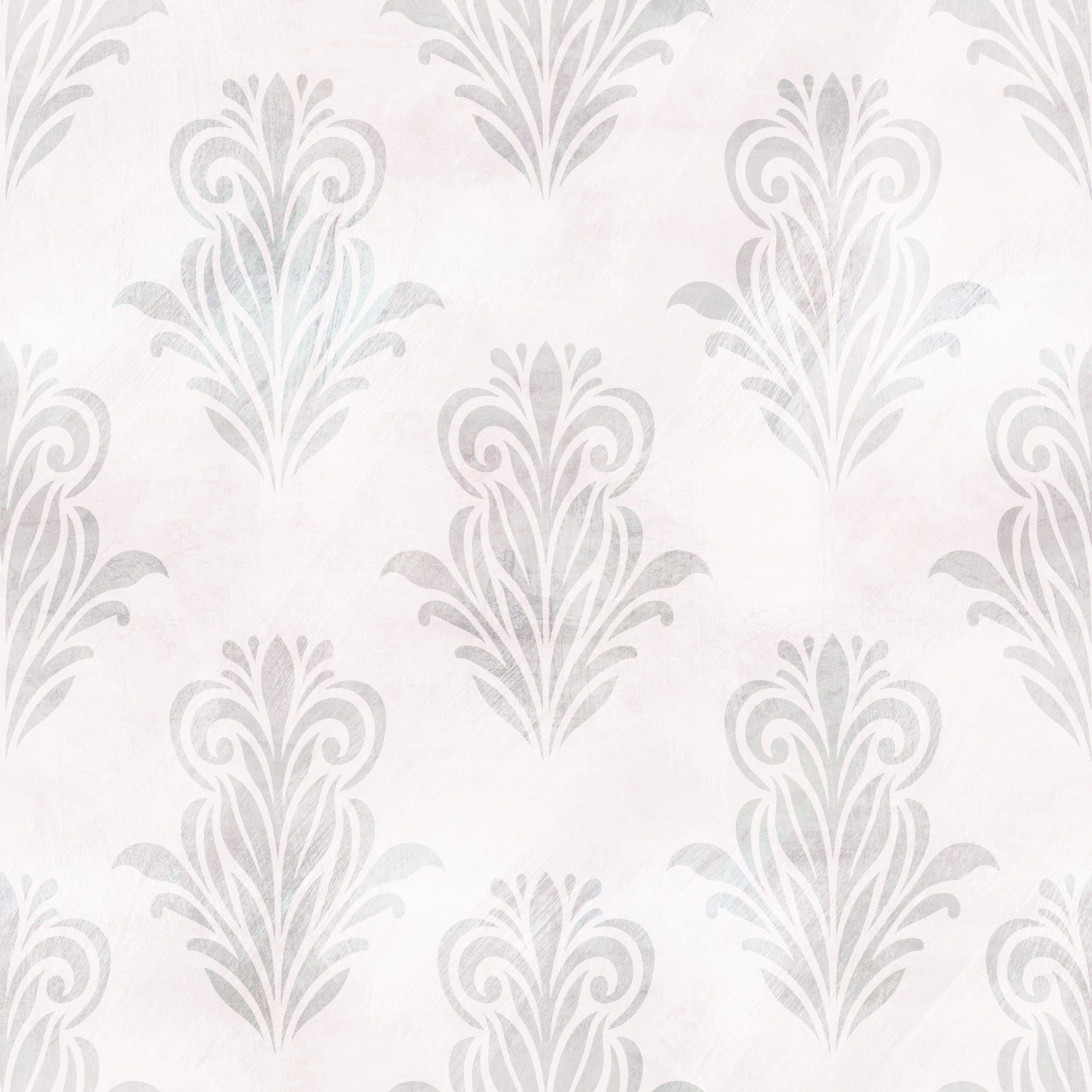 Tapet damasc gri minimalist, cu aspect periat