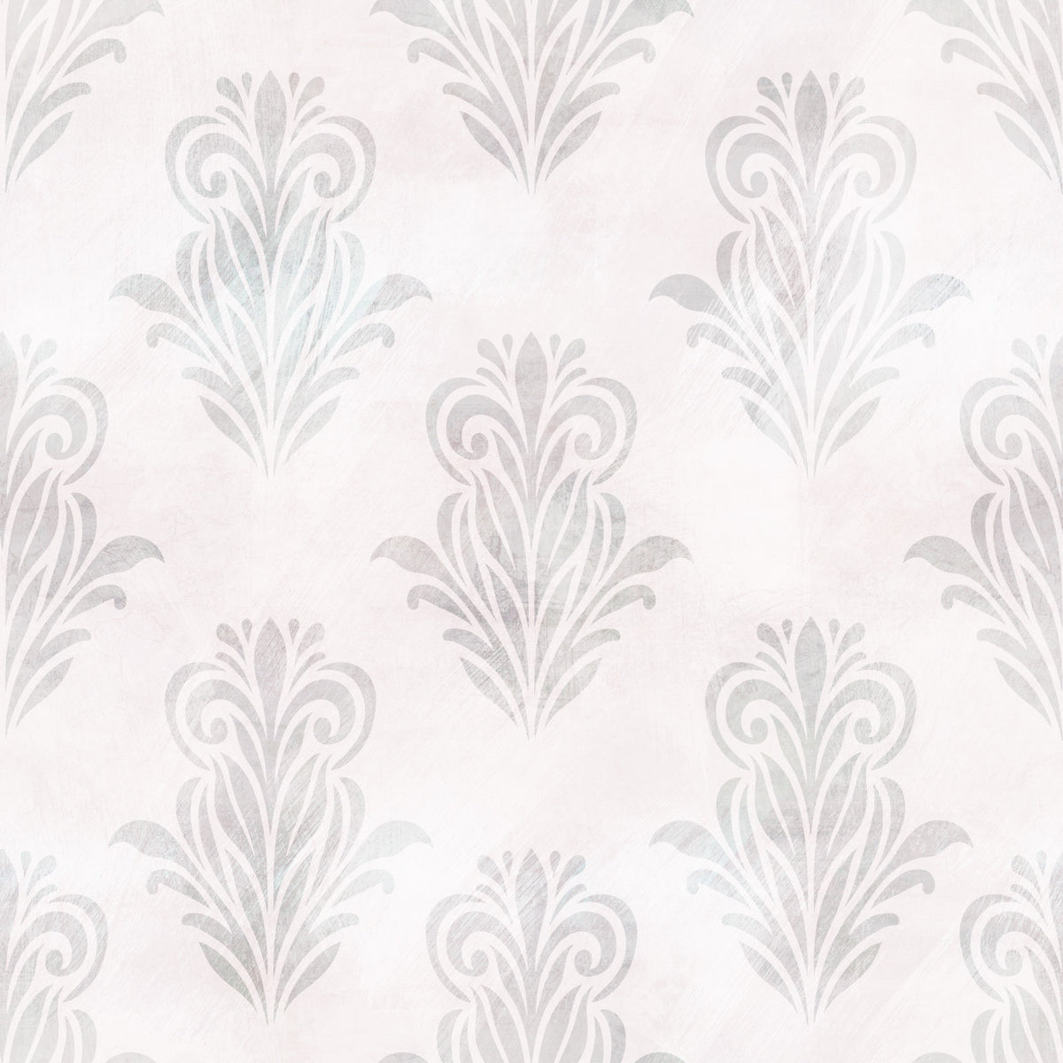 Papel tapiz damasco gris cepillado minimalista