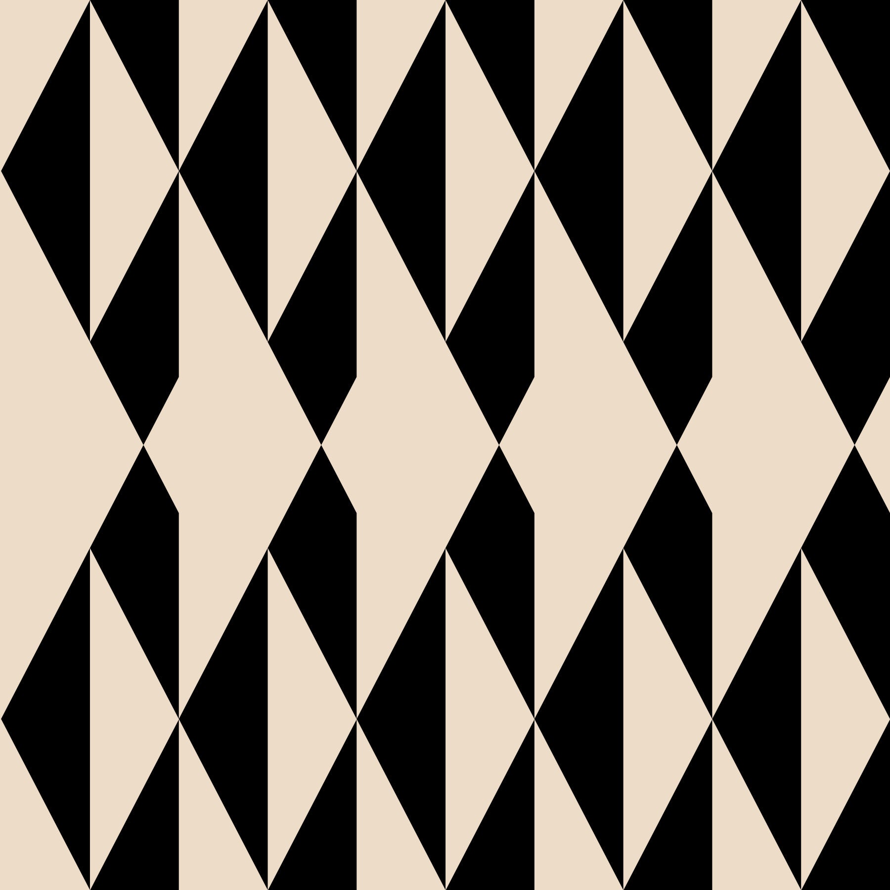 Monochrome geometrische Rauten-Tapete