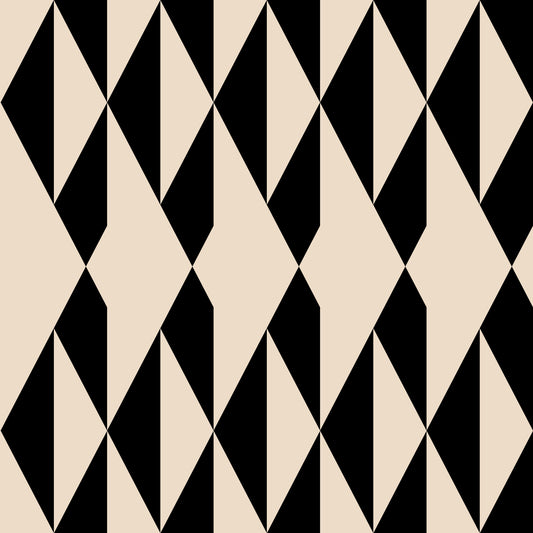 Monochrome Geometric Diamonds Wallpaper⁠