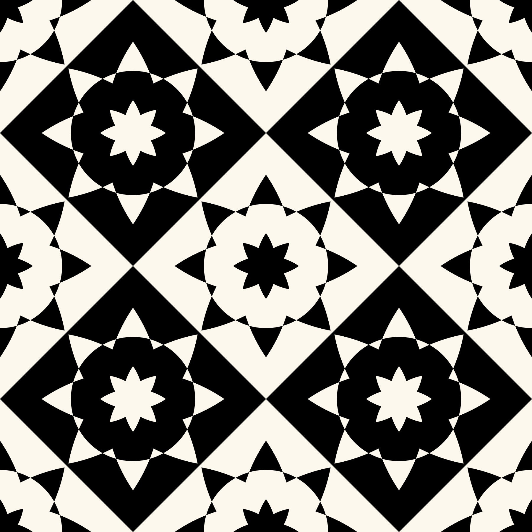 Papier peint à motif géométrique graphique en étoile rayonnante