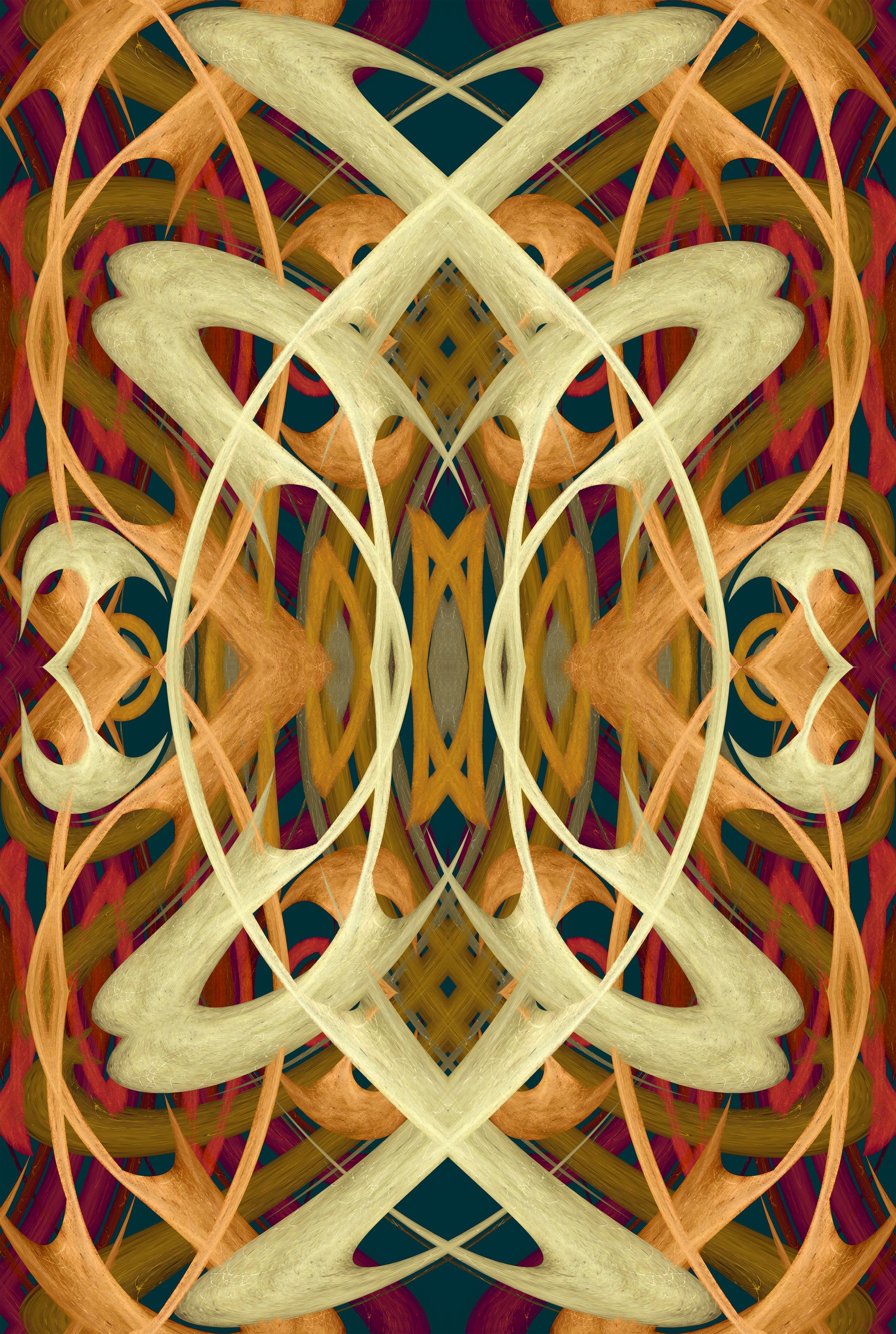 Lignes sinueuses du renouveau Art nouveau – Papier peint PRALINÉ