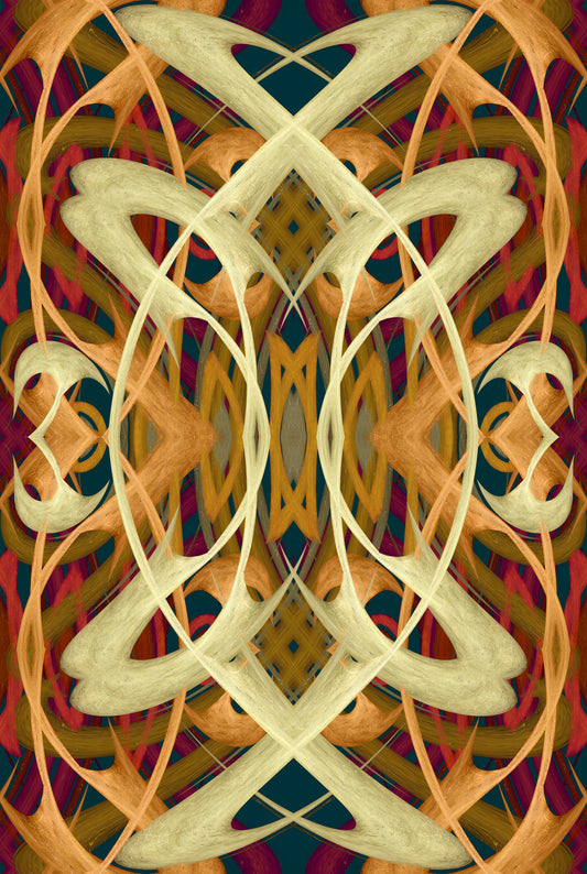 Art Nouveau Revival Whiplash Lines - PRALINÉ Wallpaper⁠