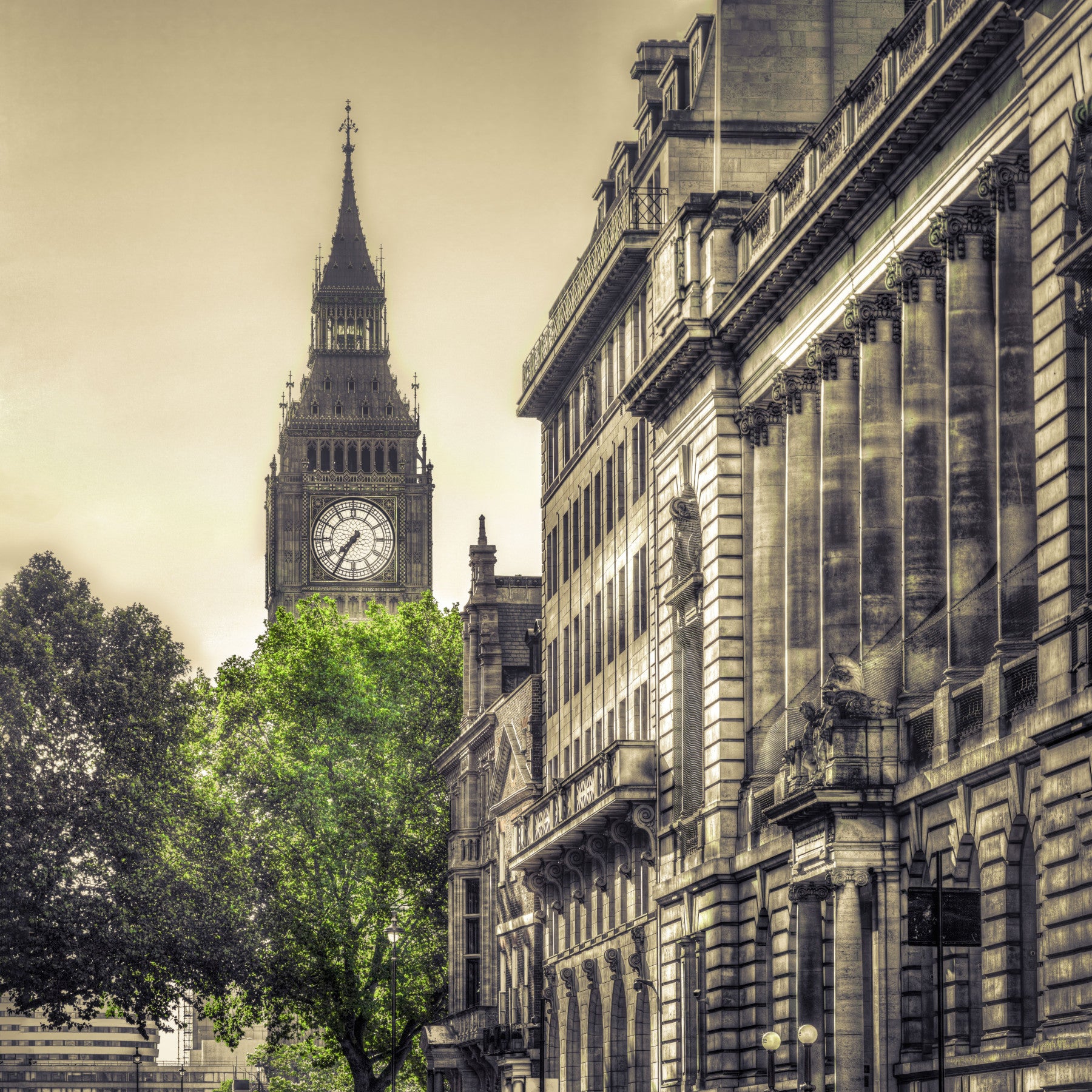 Papier peint panoramique représentant un monument architectural historique de Londres