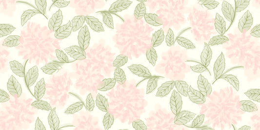 Blush Bloom Botanical Sketch Wallpaper⁠