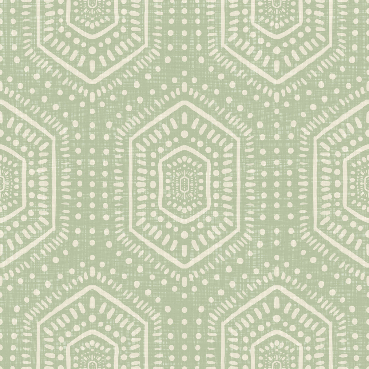 Boho dipinto – Carta da parati con esagoni astratti in stile mudcloth, motivo geometrico tribale e aneto tritato in your room