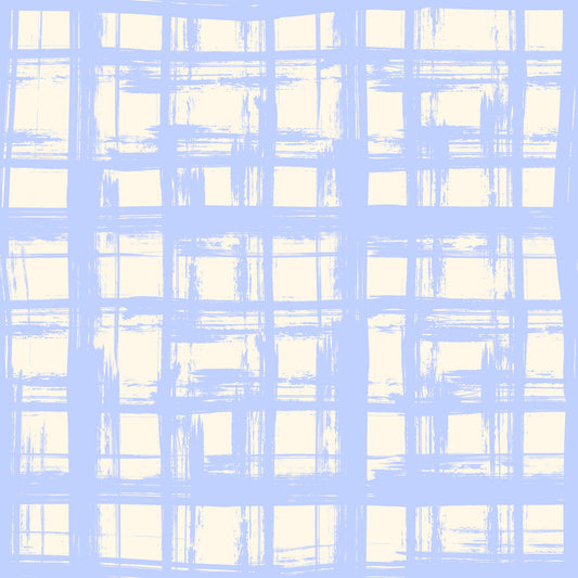 Abstrakte cremefarbene und blaue Karotapete