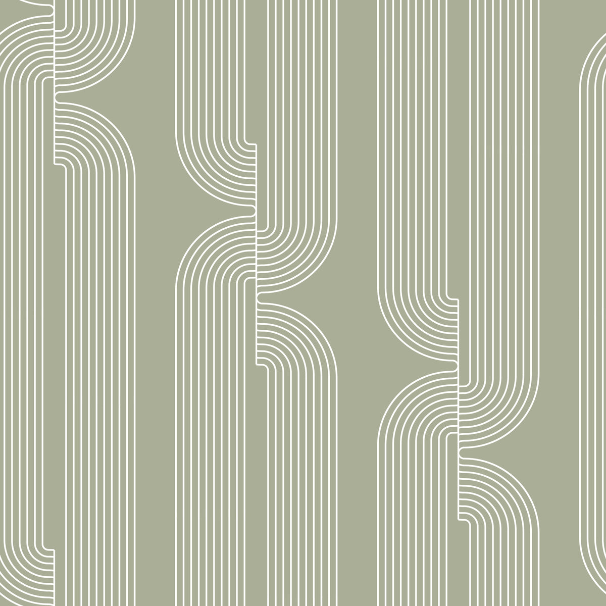 Sage Green Linear Flow Wallpaper⁠ in your room
