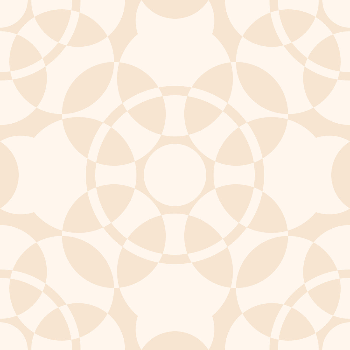 Cream Geometric Arcs Wallpaper⁠ in your room